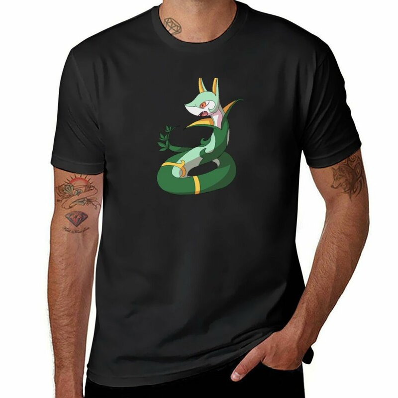Serperior 남성 일반 티셔츠, 애니메이션 의류, 미적 의류, 스포츠 팬 상의, 일반 흰색 티셔츠
