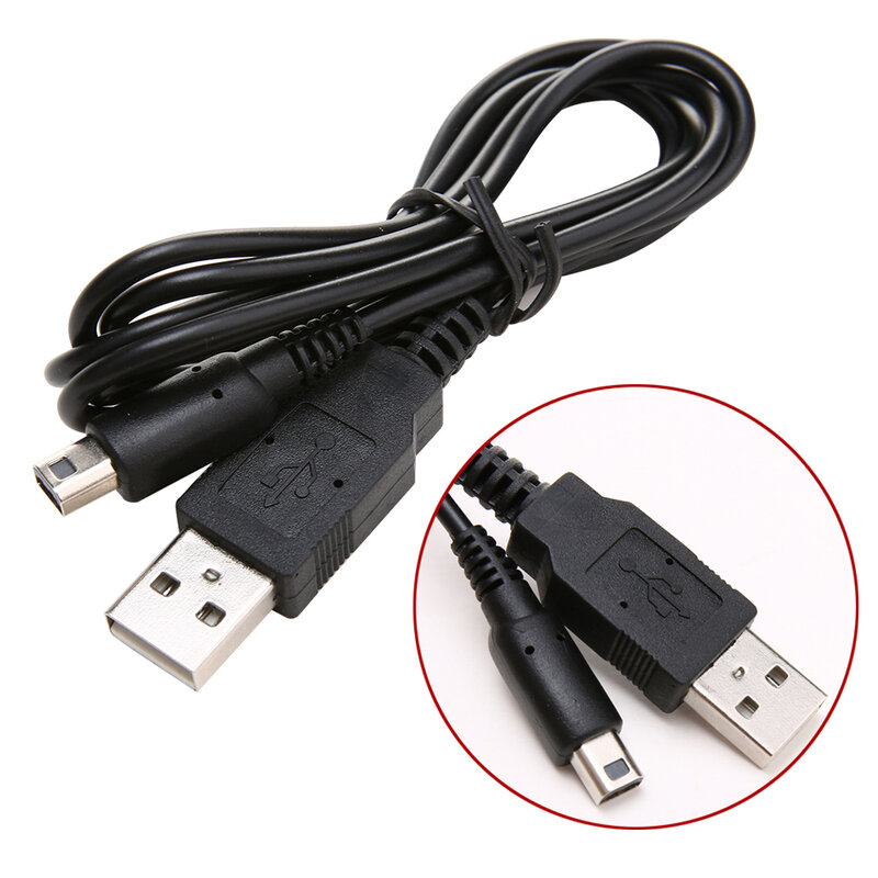 USB สายชาร์จแบตเตอรี่สำหรับ Nintendo 2DS NDSI 3DS 3DSXL ใหม่3DS NEW 3DSXL Cable