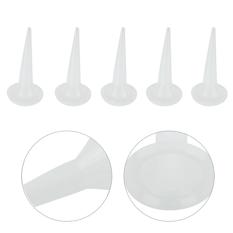 Caulk Nozzle Glue Nozzle Structural Glue Nozzle 5pcs Caulking Tips Mouth Plastic Universal For Glue High Quality