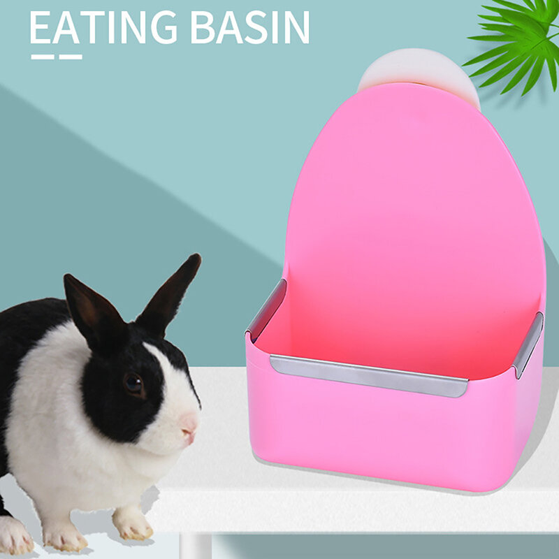 Kunststoff Tiernahrung Schüssel Kaninchen fest große Kapazität Feeder Anti-Drop schlag feste Feeder Schüssel Hase Fütterung Haustier Zubehör
