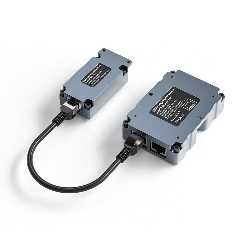 EDUP Starlink perlengkapan Kombo adaptor, Kit Kombo adaptor untuk Starlink datar kinerja tinggi 320W Gigabit PoE Injector DC48V Dish ke RJ45