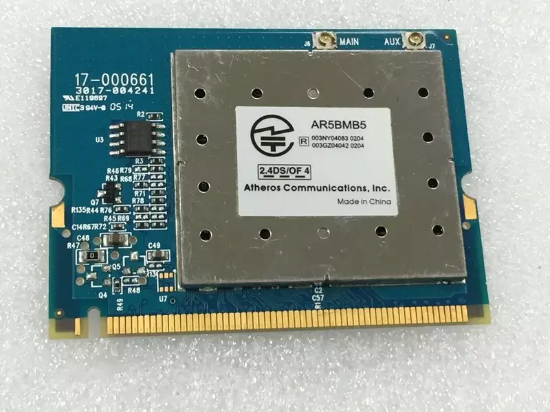 Placa de rede sem fio Mini PCI WiFi, novo para Atheros AR2413A AR5005G AR5BMB5, 802.11 B/G, 54Mbps