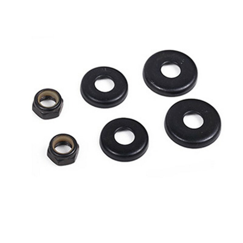 4pcs Longboard Skateboard Bushings Washers Cup With Nuts Replacement Parts Bushings Trucks High Hardness 2 Colors