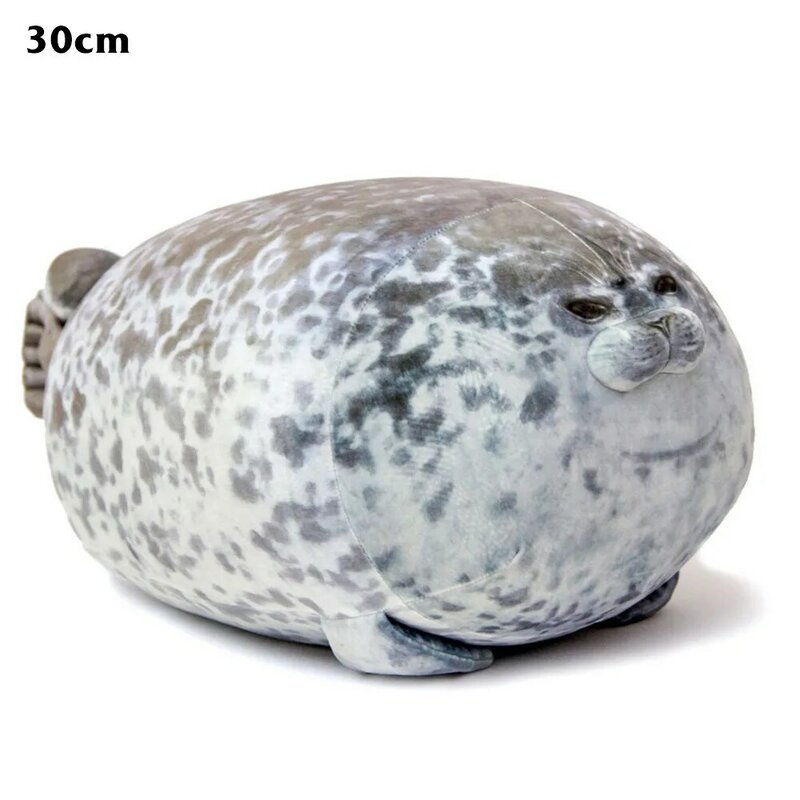 Chubby Blob Seal cuscino imbottito in cotone peluche animale giocattolo carino forma cuscino per i viaggi a casa