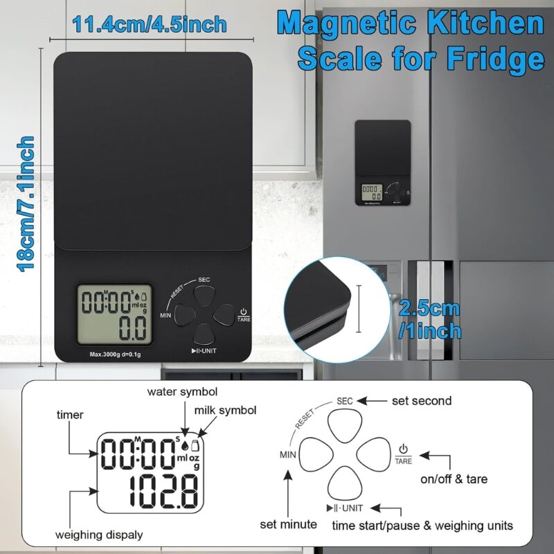 Báscula café con temporizador, báscula Digital precisión para alimentos cocina, 3kg/0,1g, envío directo