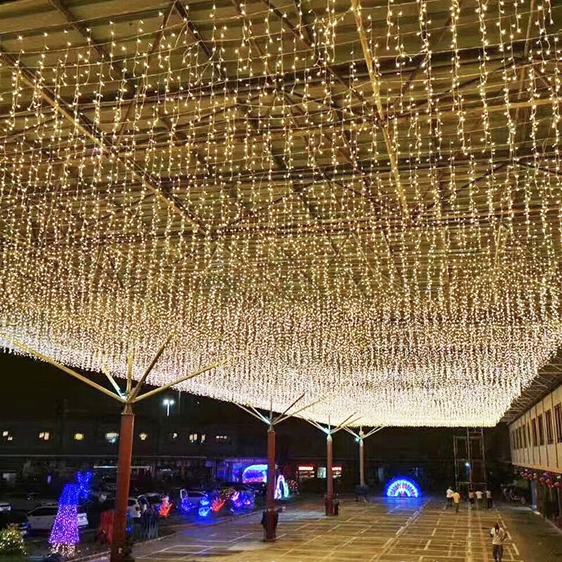 LED พลังงานแสงอาทิตย์ String ไฟกันน้ำกลางแจ้งไฟ Fairy String Garland สำหรับ Patio งานแต่งงานสวนคริสต์มาสแสง