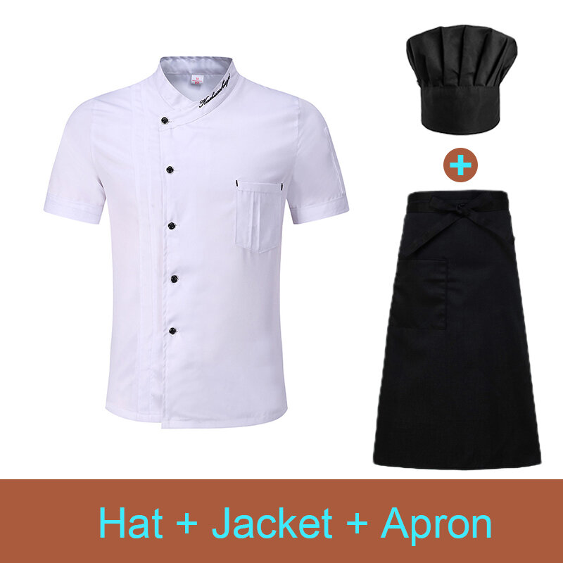 Красная кухонная унисекс форма для приготовления пищи, искусственная кожа, рубашка и фартук для пекарни, кофейни, официанта, набор шляп