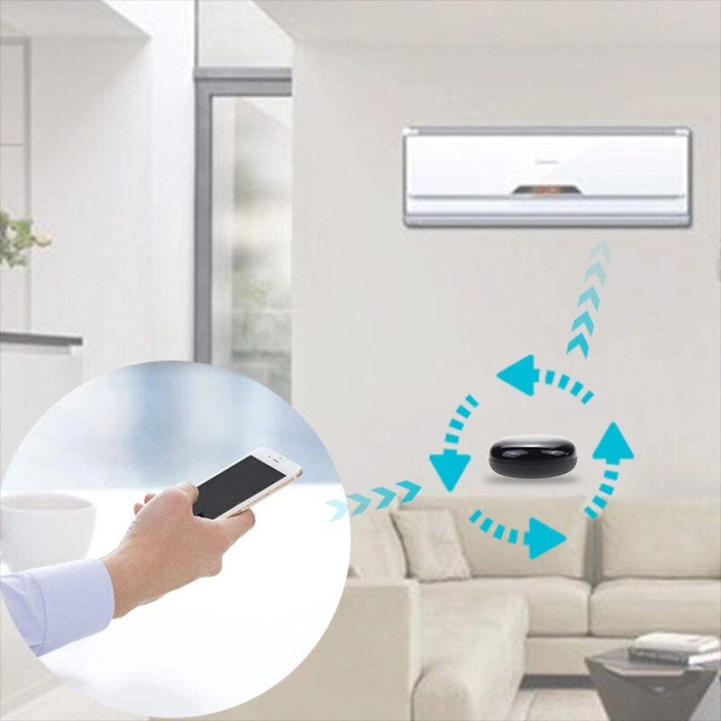 Xiaomi-Control remoto inteligente para el hogar, dispositivo con WiFi, IR, RF, Bluetooth, para aire acondicionado, TV, Alexa y Google Home