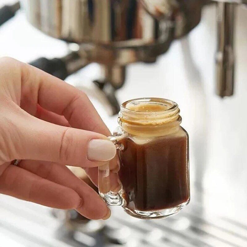 미니 커피 농축 서브 보틀링 밀폐 항아리 소형 샘플 와인 컵, 꿀 샘플 보관 항아리, 커피 도구, 35ml