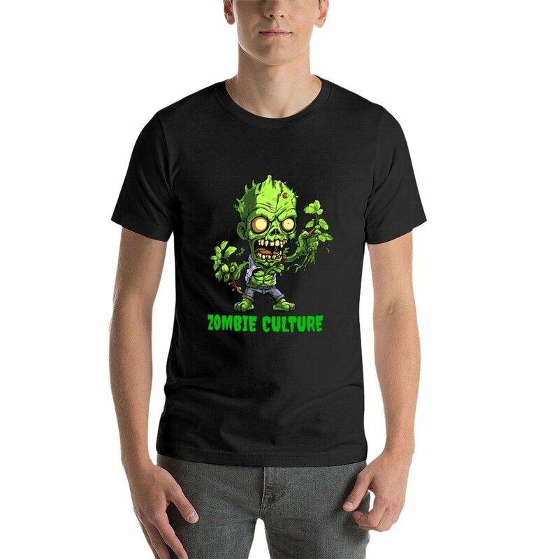 Zombie Culture 1 t-shirt camicetta kawaii clothes camicie da allenamento da uomo