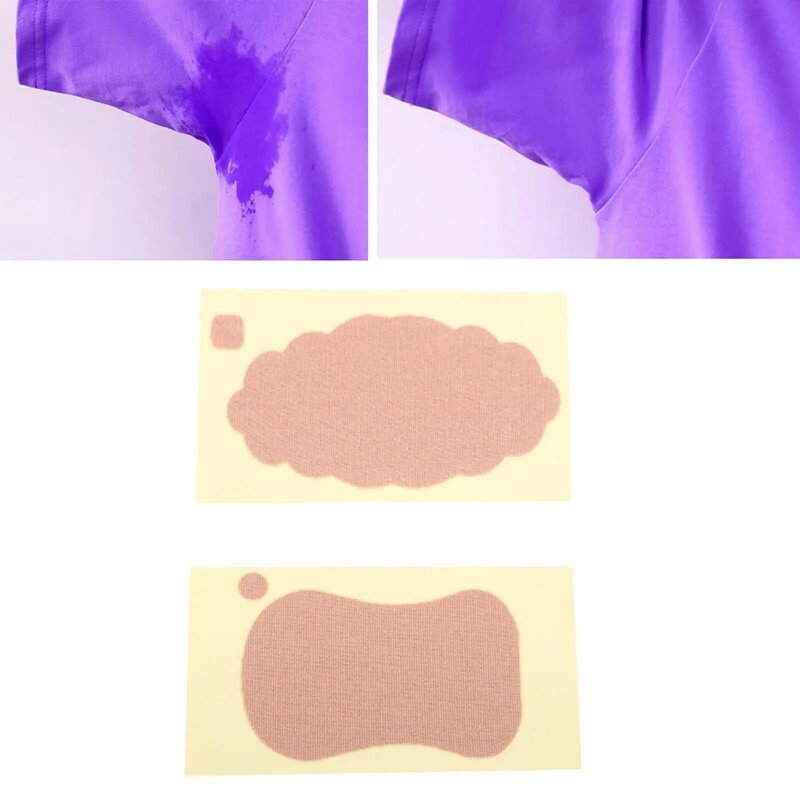 Almofadas descartáveis do suor das axilas para homens e mulheres, proteção contra axilas, 10 pcs