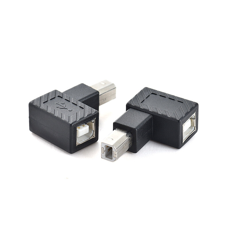 Adaptateur d'impression USB 2.0 Type B, résistant à 90 degrés, vers le haut et le bas, rallonge de prise à angle droit, convertisseur mâle vers femelle pour imprimante et EAU