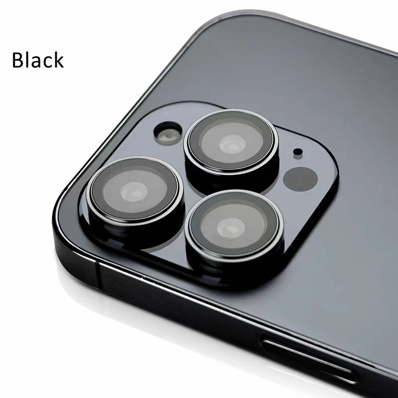 Protecteur d'objectif d'appareil photo 3D en métal, film de protection pour iPhone 15 14 Plus 15 Pro Max 15Pro
