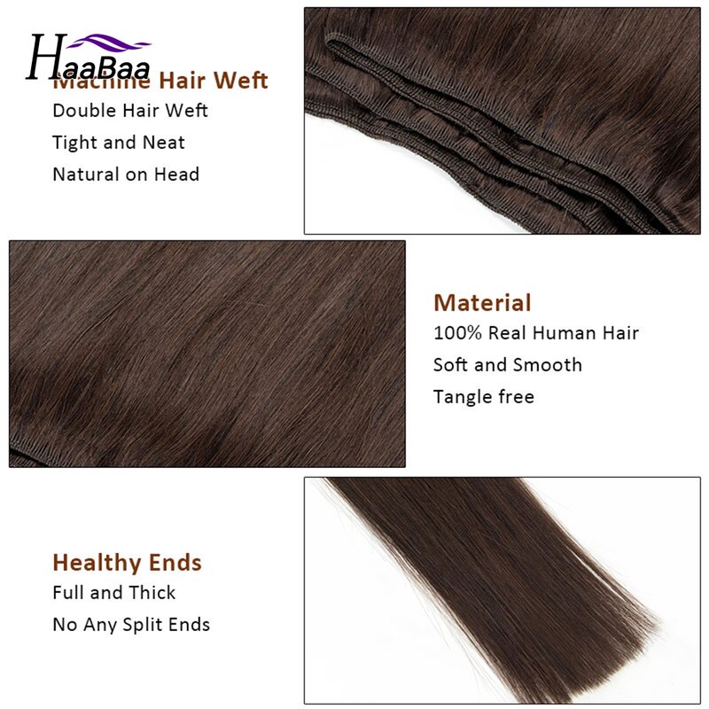 Brazilian Straight Hair Weave Bundles 12"-24" Machine Remy Human Hair Weft Sewing in Natural Hair For Women Balayage Colors
