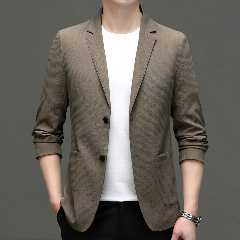 5917 -2023 Men's fashion casual small suit male Korean 66 version of slim suit jacket solid color jacket