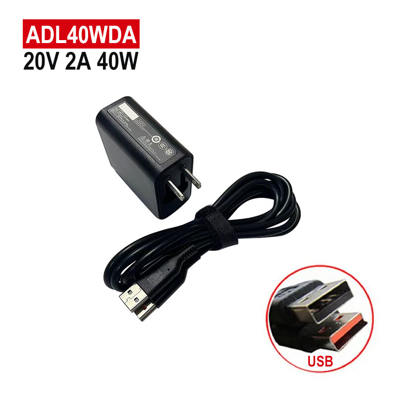 US plug 20V 2A 40W Power Adapter For Lenovo Miix 2 11-ITH 14 laptop wall Charger for Lenovo Yoga 3 Pro Yoga 3 11 charger adapter