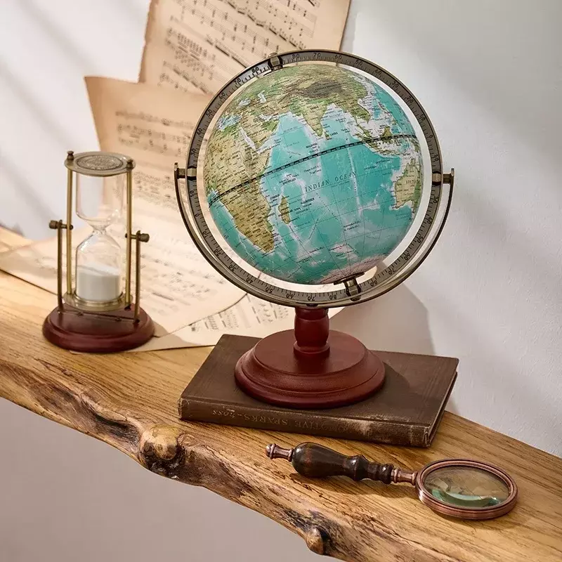 World Globe Figurines For Interior Globe Geography Kids Education Office Decor Accessories Home Decor Birthday Gift For Kids