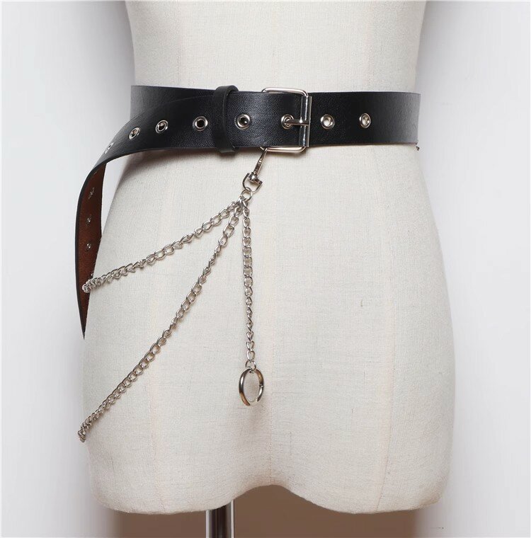 Ceinture en cuir PU pour femme, corset punk JOHip Hop, ceinture large, manteau Cummerbund féminin, ceinture DecCorrecWide, J351
