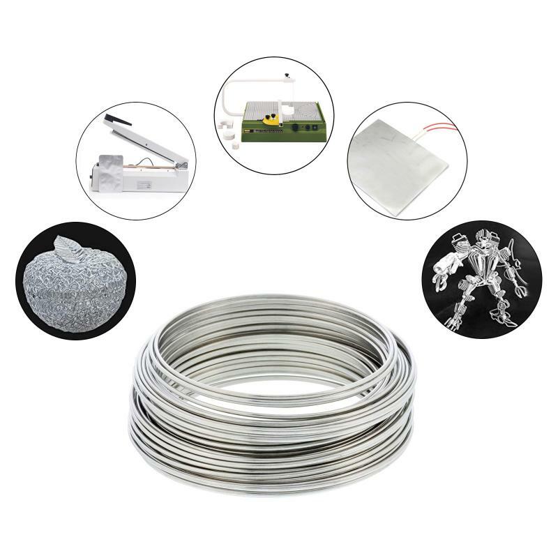 1-50M Heating Wire 0.08-3mm Dia Nichrome Wire Cutting Foam Resistance Wires Alloy Heating Yarn Nichrome Electric Heating Coils