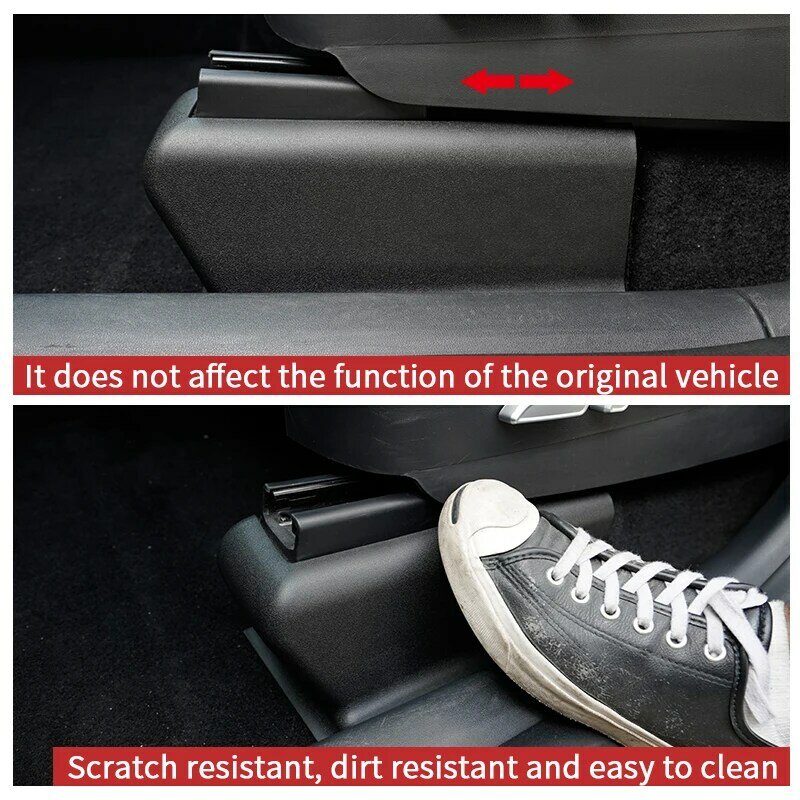 Proteção anti-pontapé da roda inferior do assento, acessórios de modificação interior do carro, adequados para Tesla Model Y, 2020-2023