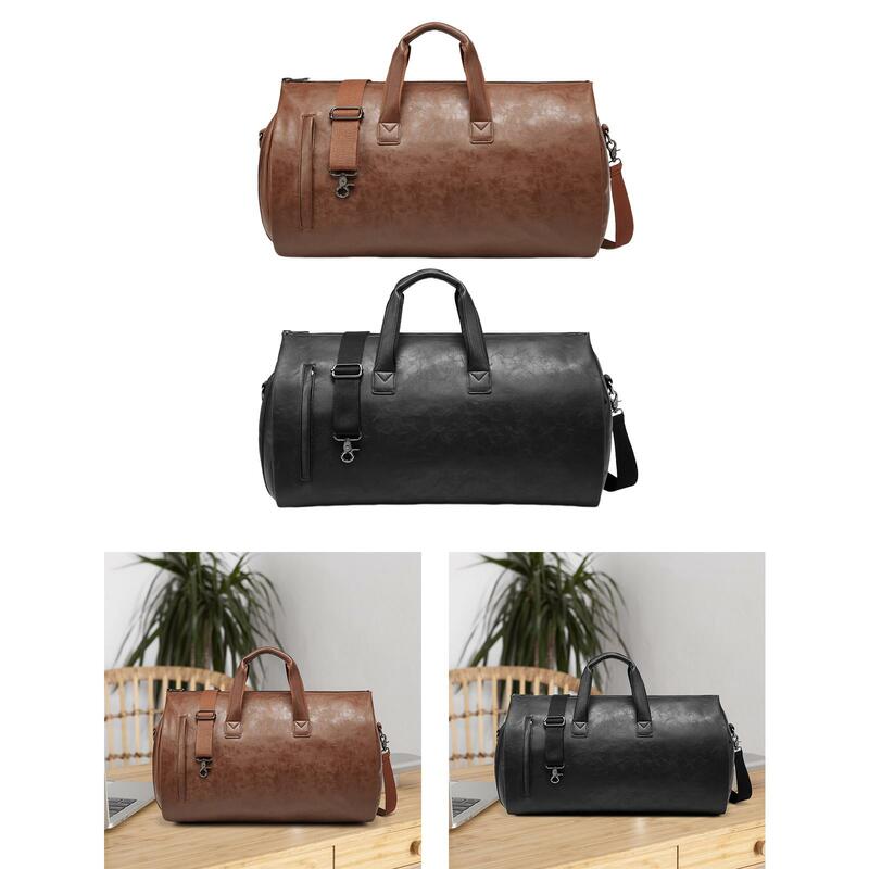 Grande Capacidade Leather Duffle Bag, Carry on Bag, Shoulder Bag, Tote da bagagem