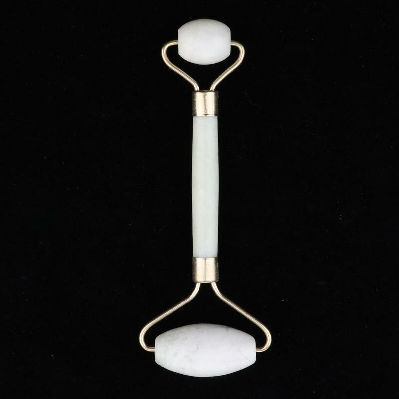 5X Delicate Natural Face Massager Tool Jade Stone SPA Massage Roller Anti-aging