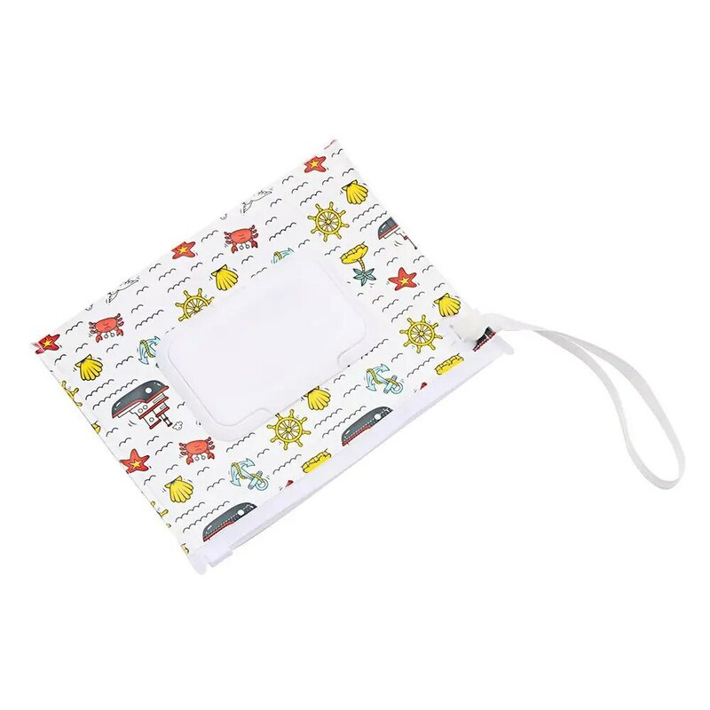 Draagbare Flip Cover Draagtas Met Klikband Tissue Box Natte Doekjes Tas Kinderwagen Accessoires Cosmetisch Zakje