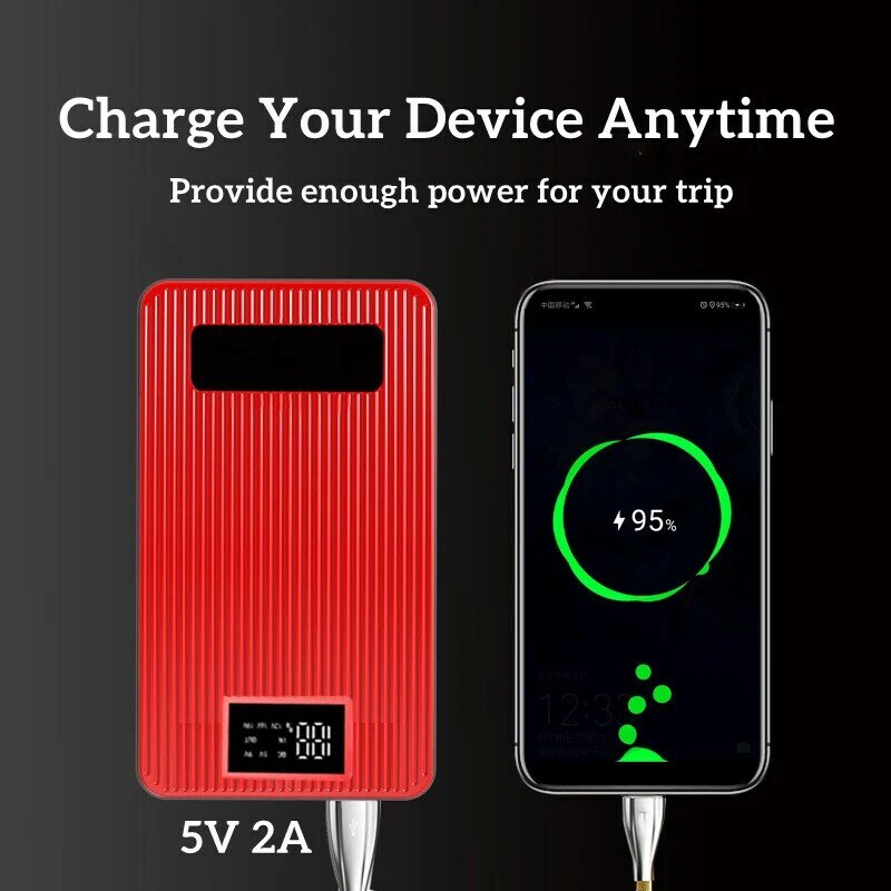 GKFLY-Démarreur de batterie de voiture pour diabétique, chargeur d'appoint portable, dispositif de démarrage d'urgence, 8000mAh, 12V