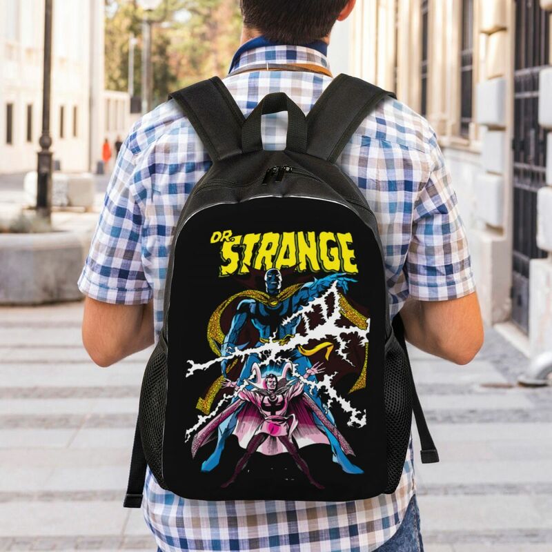 Рюкзак на заказ для мужчин и женщин, школьный ранец для ноутбука и студентов колледжа с рисунком странного манги