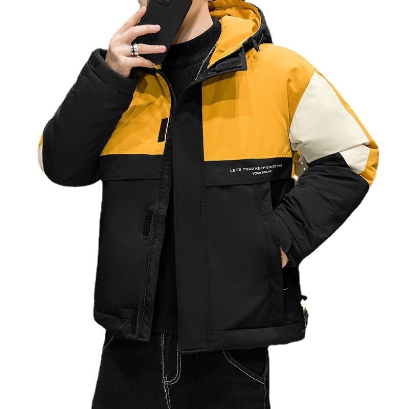 ผู้ชายแฟชั่นของเสื้อคลุมขนเป็ด Parkas ฤดูหนาวคู่เครื่องมือ Coats Outerwear 90% เป็ดสีขาวลง Warm Puffer แจ็คเก็ตชาย