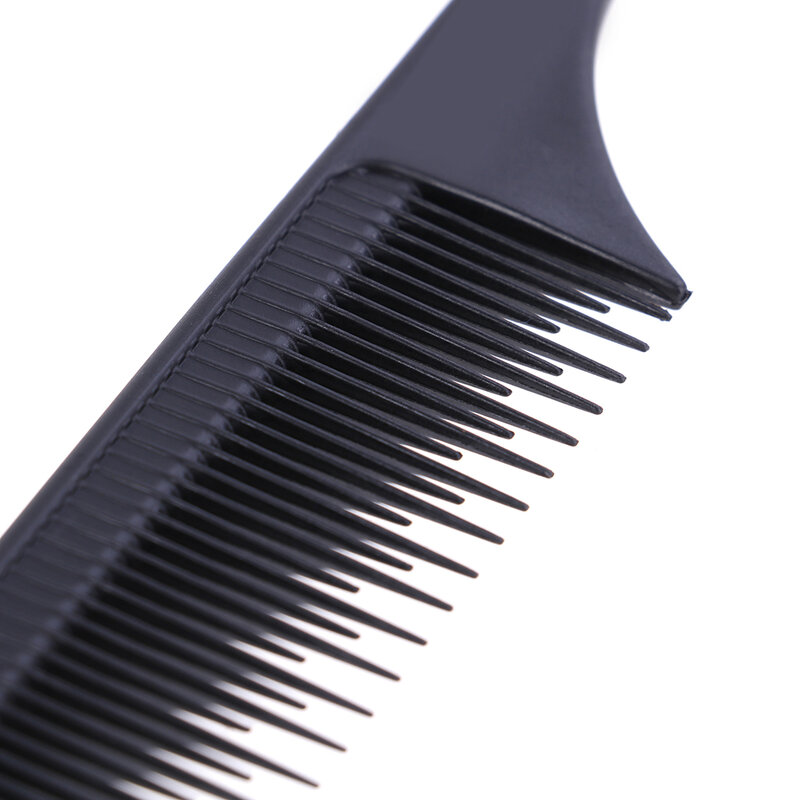 Pente de cauda profissional do cabelo do aço inoxidável, Salon Cut Comb, Estilo cravado