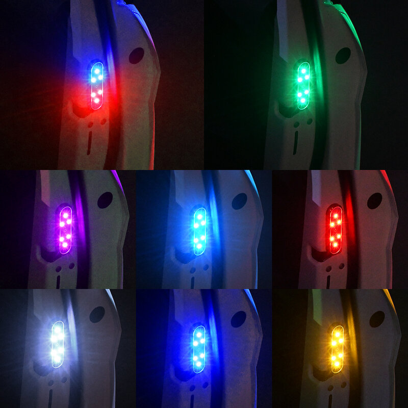 4/2Pcs Car LED Welcome Light USB Charging Car Door Warning Safety Anti-collision Emergency Signal Light RGB Auto Decoration Lamp