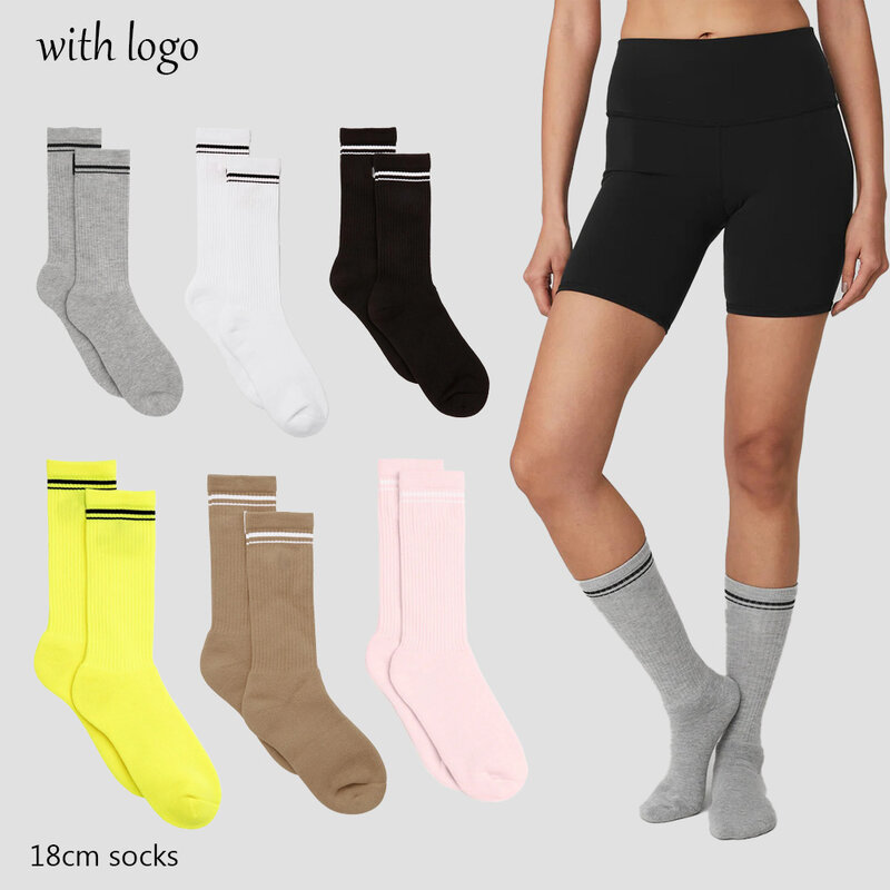 Goddess-Calcetines de algodón informales para mujer, medias deportivas de 18cm de largo, multicolor, Yoga, cuatro estaciones