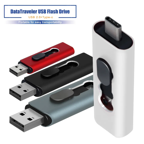 2023 Multifunctional OTG 3 IN 1 type-c USB Flash Drive pendrive 128GB 256GB 512GB 1TB cle usb stick 32/64GB Pen Drive for phone