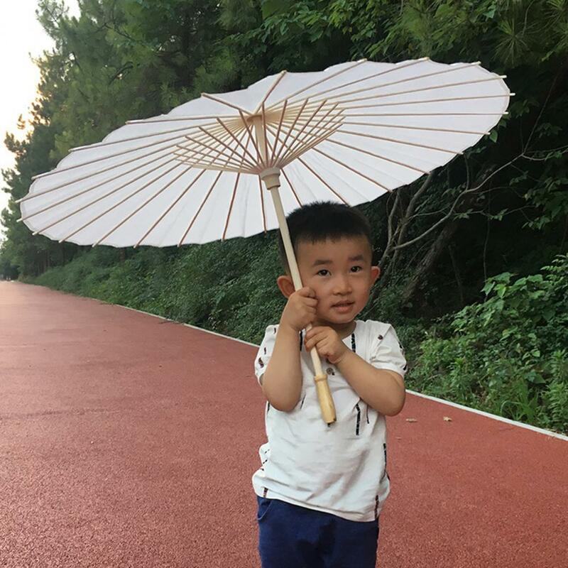 Традиционный китайский зонт в китайском стиле, бумажный бамбуковый зонтик для творчества, украшение для рисования для девичника невесты, вечеринки, сцены