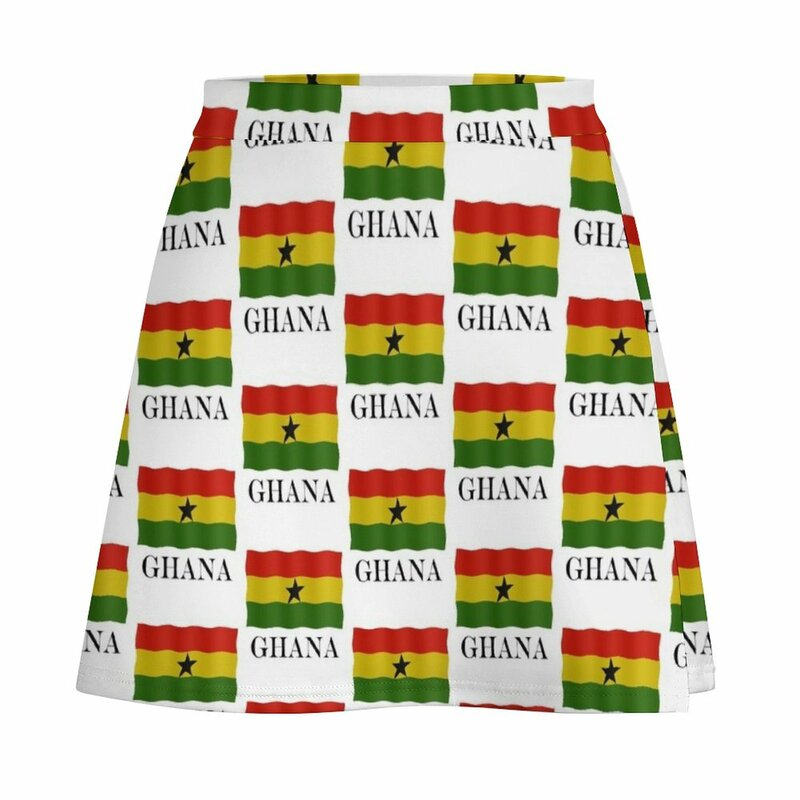 Мини-юбка с флагом Ганы, школьная юбка, юбка в Корейском стиле, шикарная и элегантная женская юбка