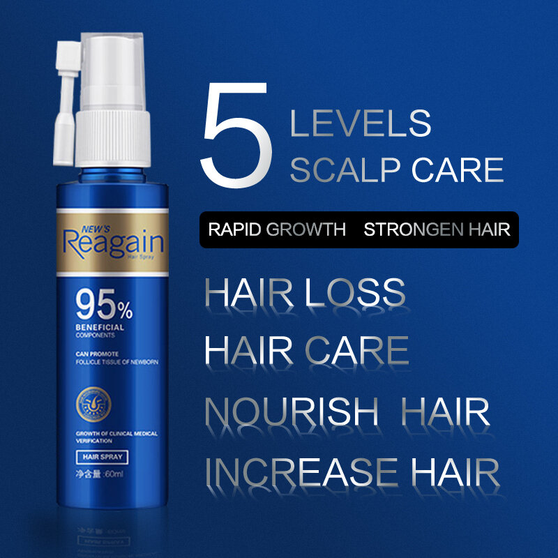 Aceite esencial para el crecimiento del cabello, pulverizador anticaída, tratamiento para el crecimiento de la barba, reparación de daños en las raíces del cabello, producto para el cuidado del cabello