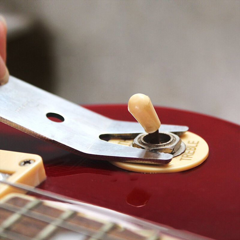 Kunci pas Multi kunci pas Gitar Bass elektrik alat Luthier untuk pengencang sakelar pot Jack suku cadang Gitar Aksesori
