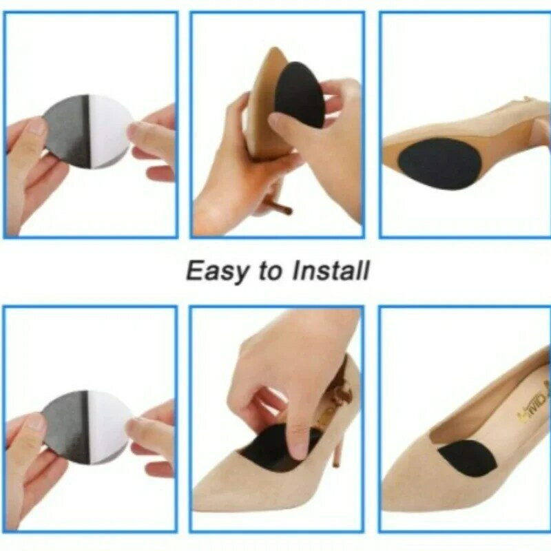 Wear-resistant Anti-Slip Pads Self-Adhesive Rubber Sole Non-slip Stickers High Heels Forefoot Protector Rubber Pads Cushion