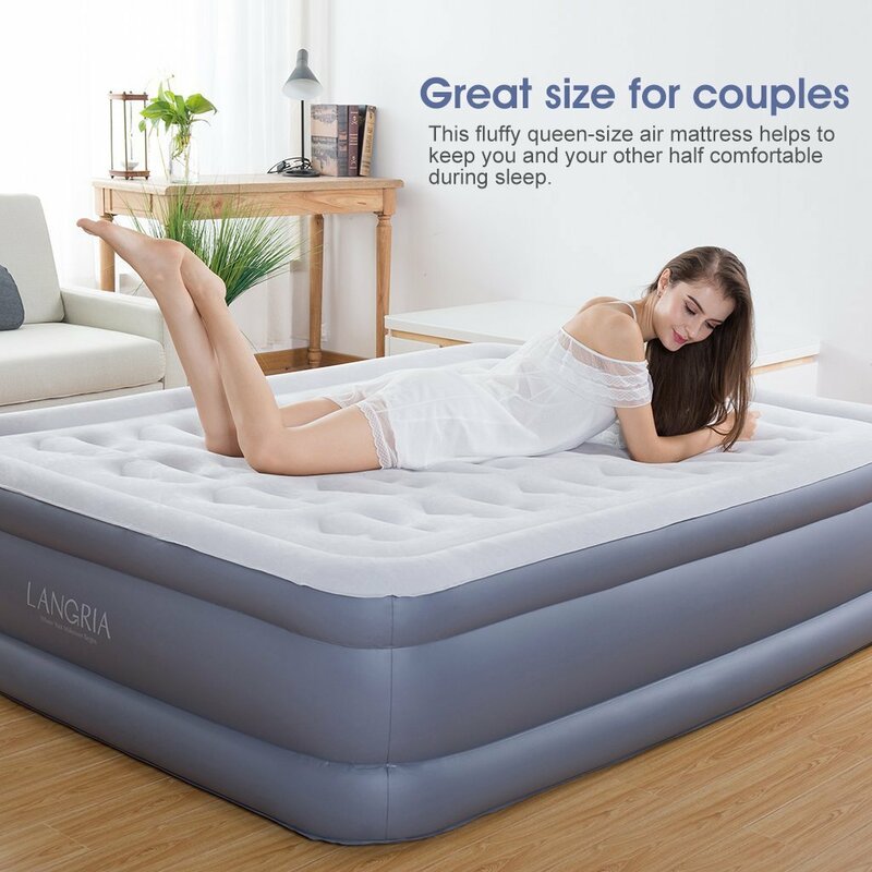 Автоматический надувной матрас для сна, портативная домашняя мебель, надувной матрас для дома, многофункциональная двухместная складная кровать