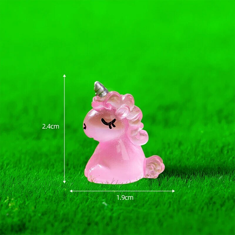 5 Stück für DIY Auto Montage Schmuck Zubehör Mikro Landschaft Dekoration leuchtende Mini kreative Tier Cartoon Puppe