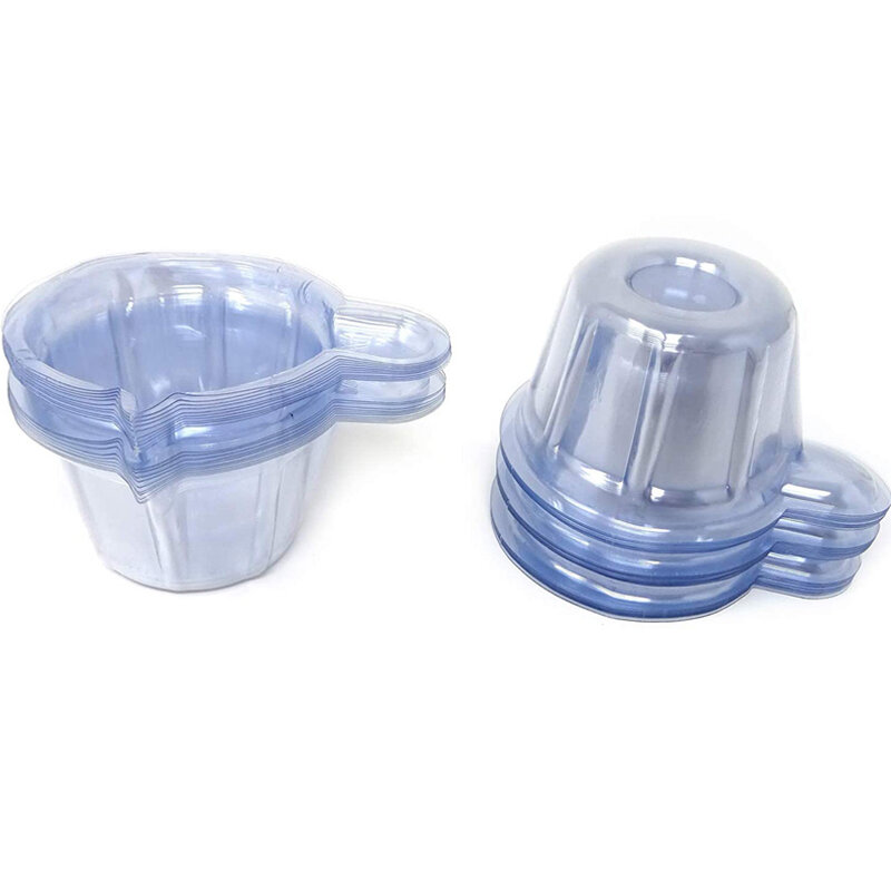 Copos de plástico descartáveis para resina epóxi, kit de copos de mistura de silicone para fabricação de joias de resina, diy, 10-100 unidades, 40ml