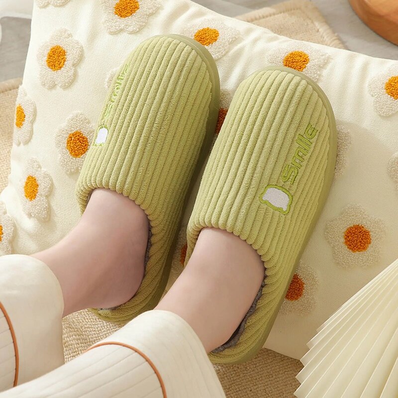 Jesienne zimowe buty klapki domu bawełniane kapcie buty dla kobiet męskie na podeszwie ciepłe zimowe buty damskie ciepłe pantofle