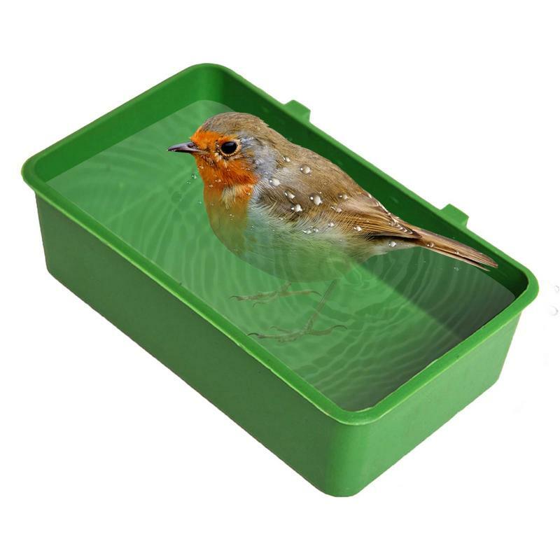 1pc vasca da bagno per uccelli vasca da bagno per uccelli da compagnia pappagalli parrocchetto gabbia per vasca da bagno per