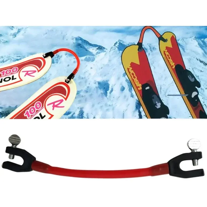 7 Colors Ski Tip Connector Beginners Winter Children Ski Training Aid Outdoor Exercise Sport Snowboard Accessories