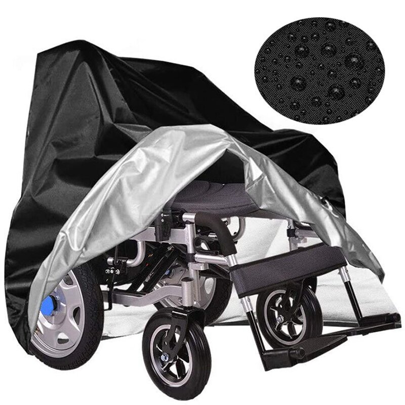 Penutup debu Kursi roda listrik luar ruangan orang tua, kursi roda elektrik tahan air penutup hujan dan debu