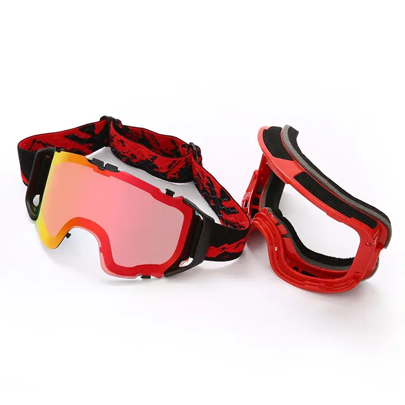 Grandi occhiali da sci uomo donna doppia lente antiappannamento UV Snow Goggle inverno alpinismo Snowbaord sci Eyewear