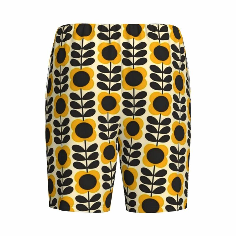 Orla Kiely Multi caule flores pijama shorts, pijamas para homens, cós elástico, pijama escandinavo com bolsos, personalizado