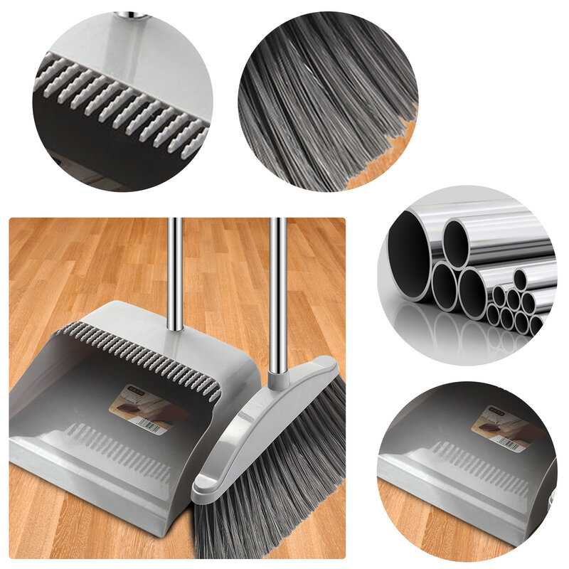 New Broom And Scoop Set Dustpan Dust Brooms Sets Dustpan Combination Cleaning Pet Hair Home Cleaning Products Garbage Collector
