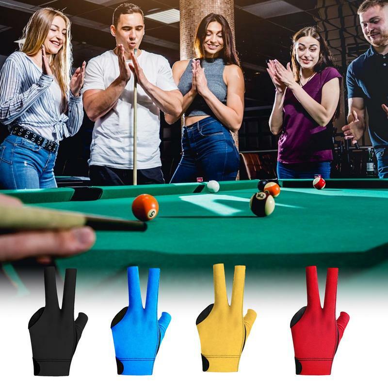 قفازات البلياردو نصف الإصبع المضادة للانزلاق ، تظهر ثلاثة أصابع ، Snooker1 خاصة ، عالية المرونة ، تنفس ، رقيقة واحدة ، رقيقة
